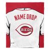 [Personalization Only] OFFICIAL MLB Jersey Personalized Silk Touch Throw Blanket - Reds