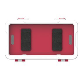 Waterproof case wall-mounted bathroom waterproof phone case with touch screen Sealed toilet fog-proof mobile phone storage rack for movie viewing (Color: White)